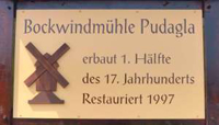 Tafel der Bockwindmühle Tafel der Bockwindmühle